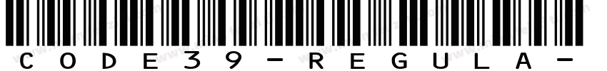 Code 39-Regula字体转换
